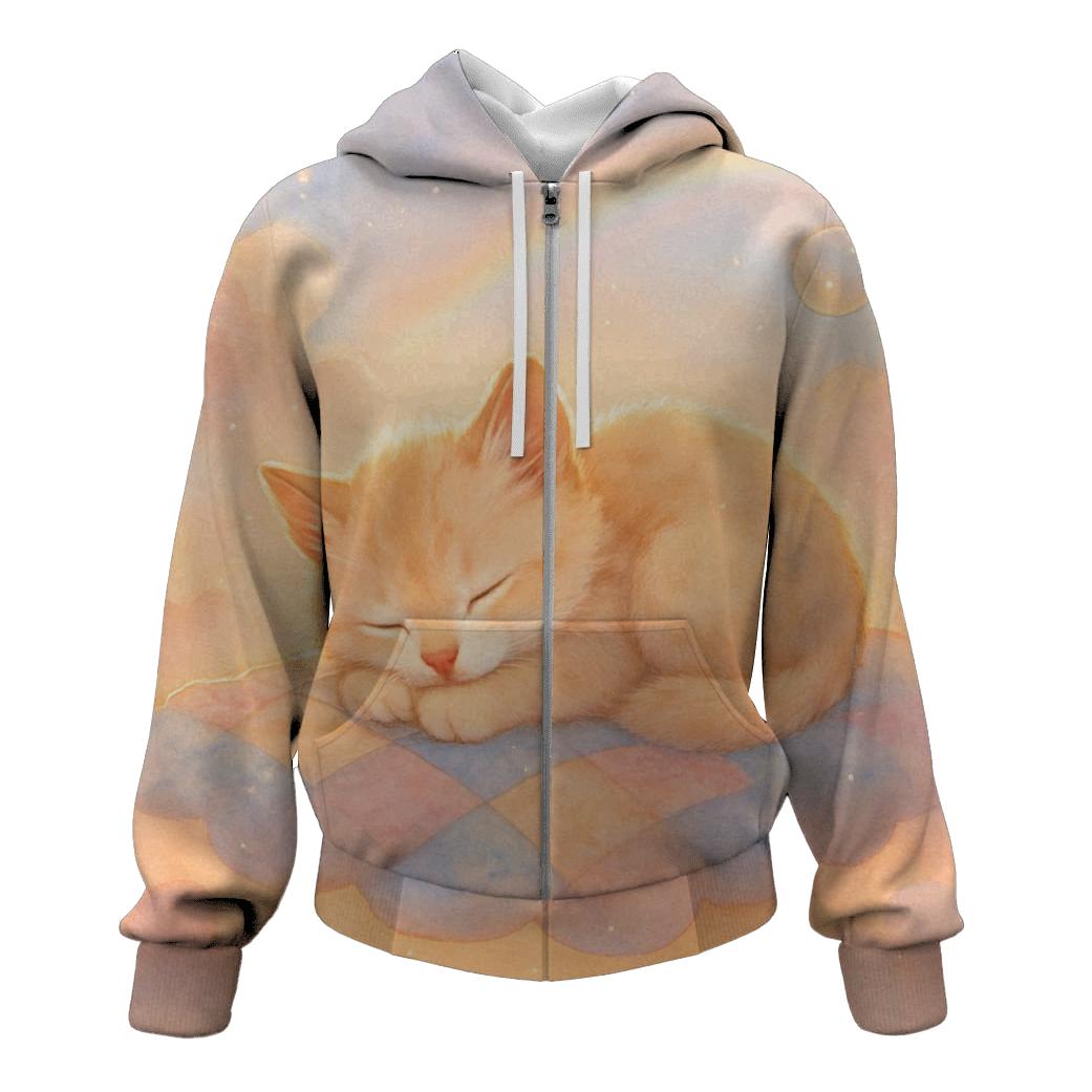 Cloud Quilt Dreamer Kitten premium hoodies