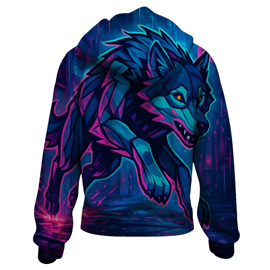 Neon Monsoon Street Wolf Run pullover hoodies