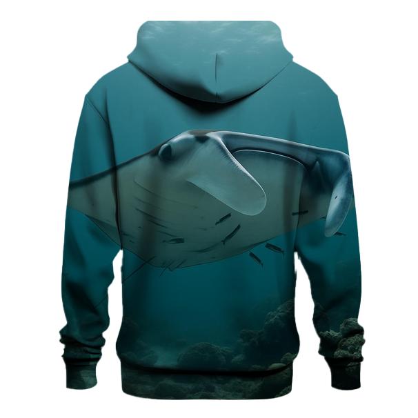 Reef Halo Manta Cleaning Pass lightweight hoodies