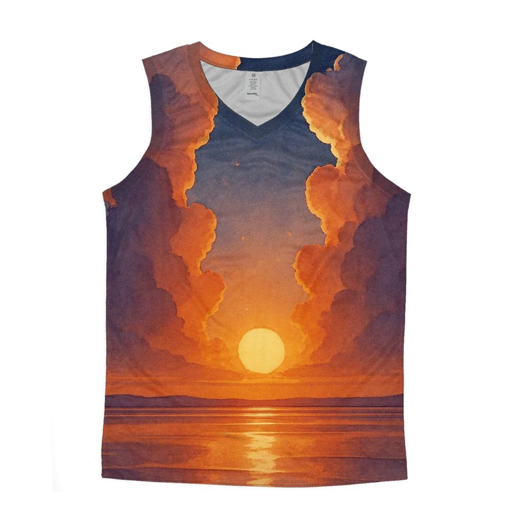 Cathedral Clouds At Golden Fade custom tank tops
