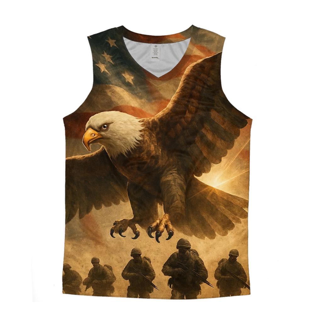 Eagle Over The Storm Line Standard trendy fitted tank tops