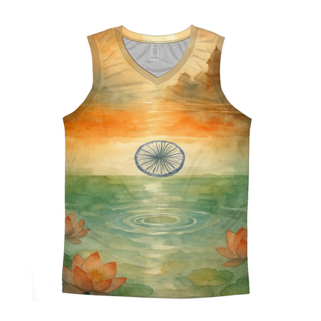 Monsoon Mirror Flag India designer workout tanks