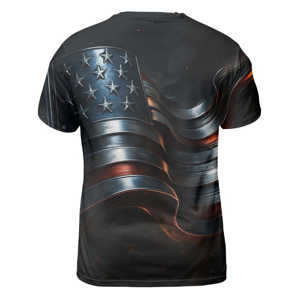 Midnight Foundry Flag unique graphic print tees