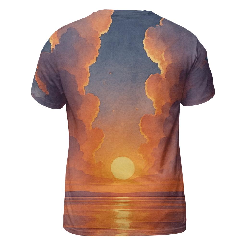 Cathedral Clouds At Golden Fade statement graphic shirts