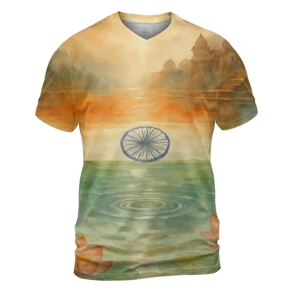 Monsoon Mirror Flag India unique graphic print tees