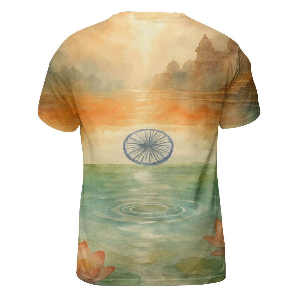 Monsoon Mirror Flag India unique graphic print tees