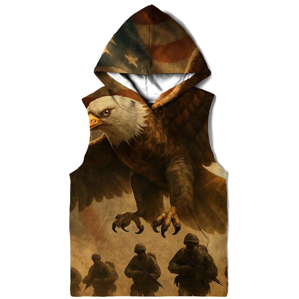 Eagle Over The Storm Line Standard zip-up hoodies