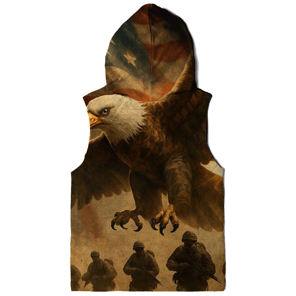 Eagle Over The Storm Line Standard zip-up hoodies