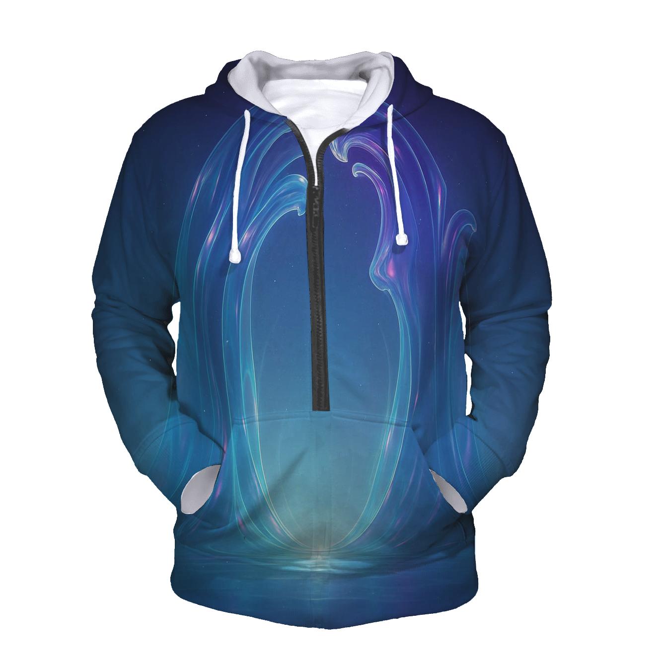Prismatic Tide Cathedral zip-up hoodies