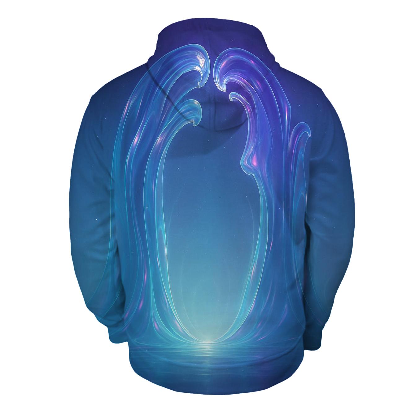 Prismatic Tide Cathedral zip-up hoodies