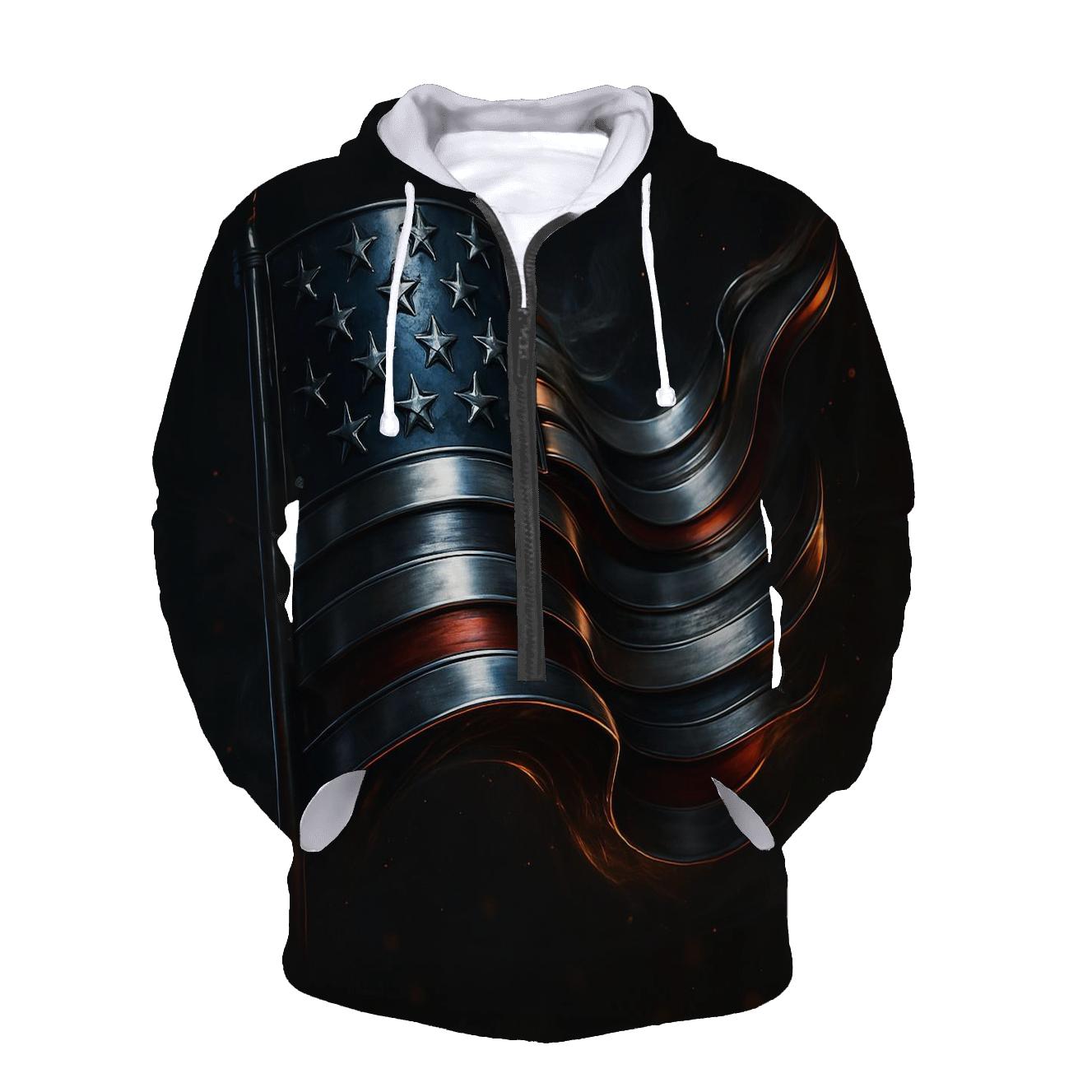 Midnight Foundry Flag custom hoodies
