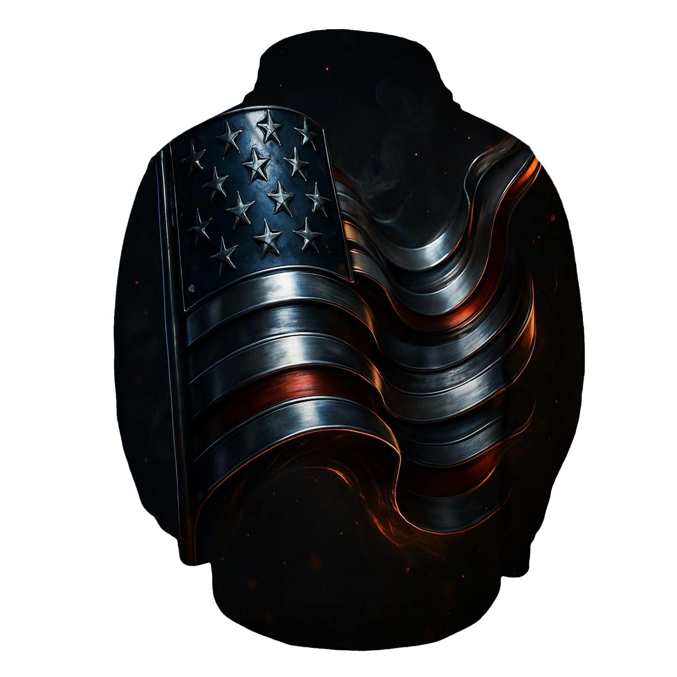 Midnight Foundry Flag custom hoodies