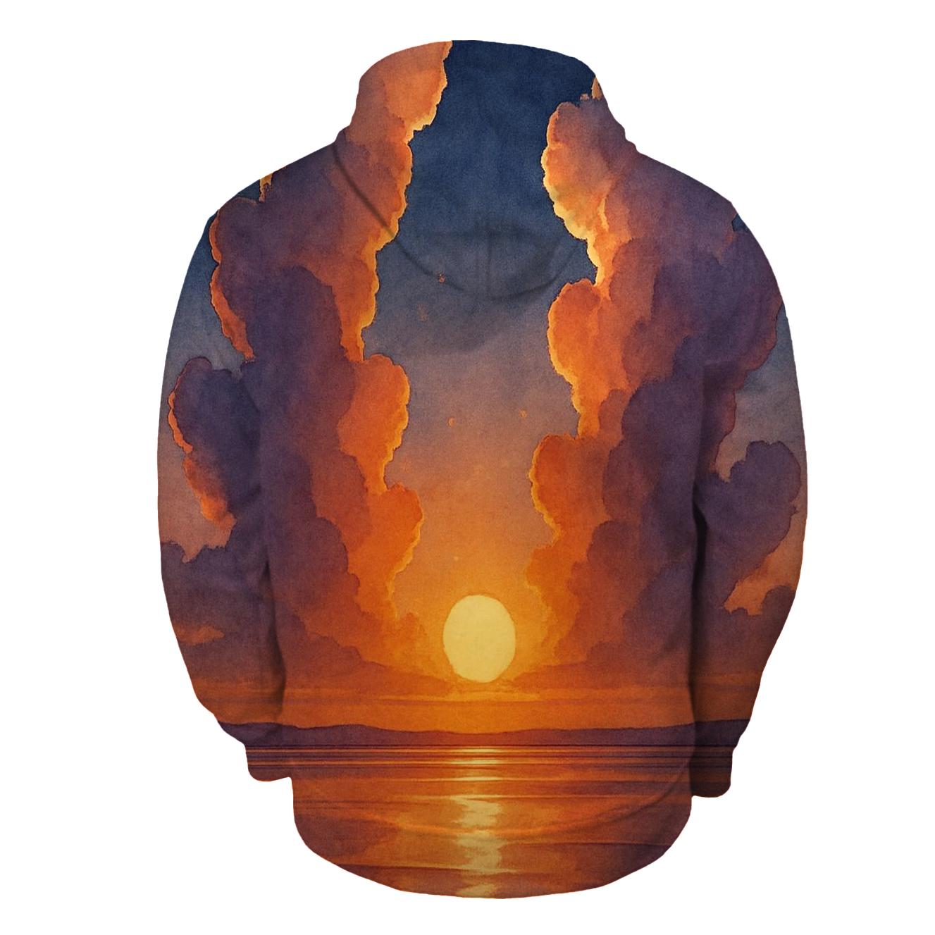 Cathedral Clouds At Golden Fade printed hoodies