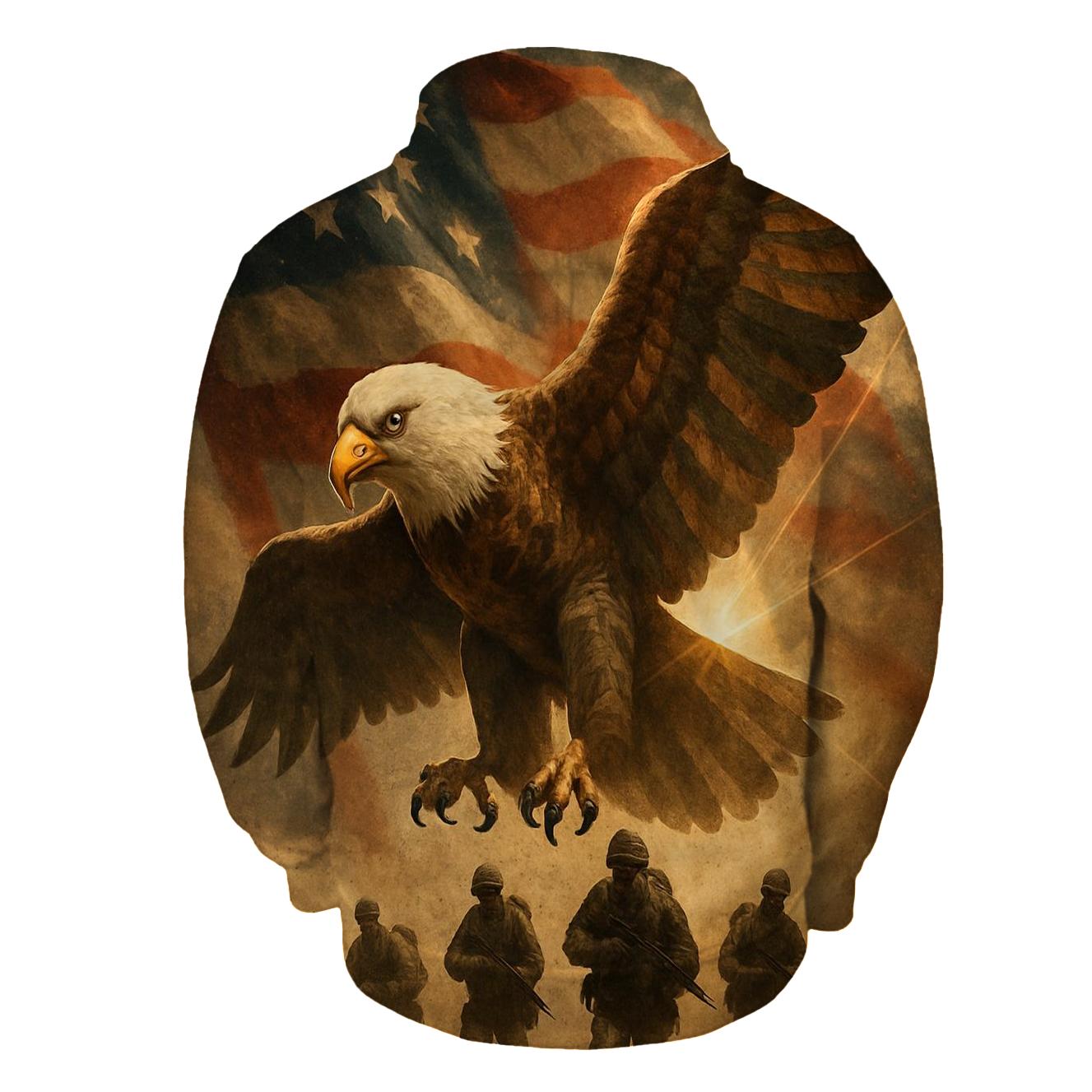 Eagle Over The Storm Line Standard heavyweight hoodies