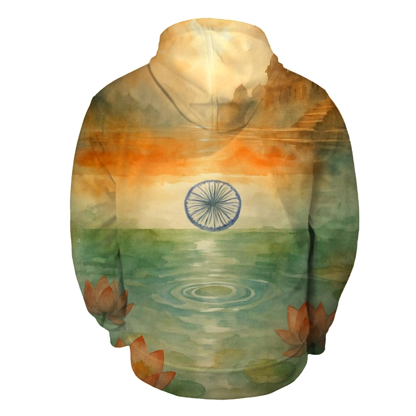Monsoon Mirror Flag India premium hoodies