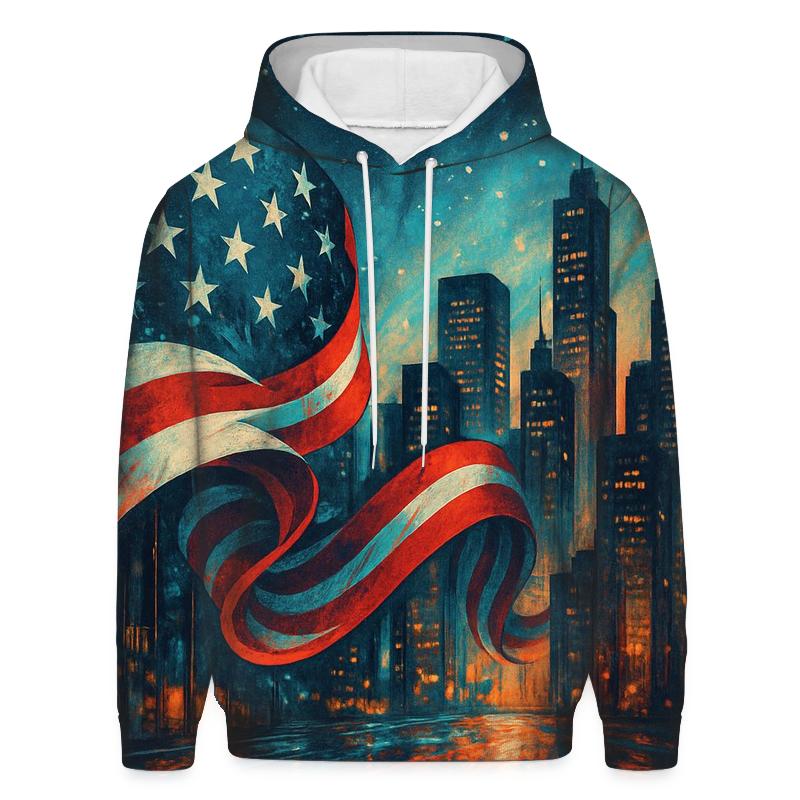 Liberty Tide Over The Skyline graphic hoodies