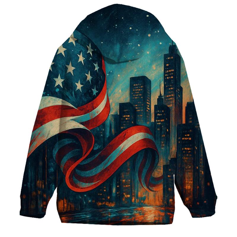 Liberty Tide Over The Skyline graphic hoodies