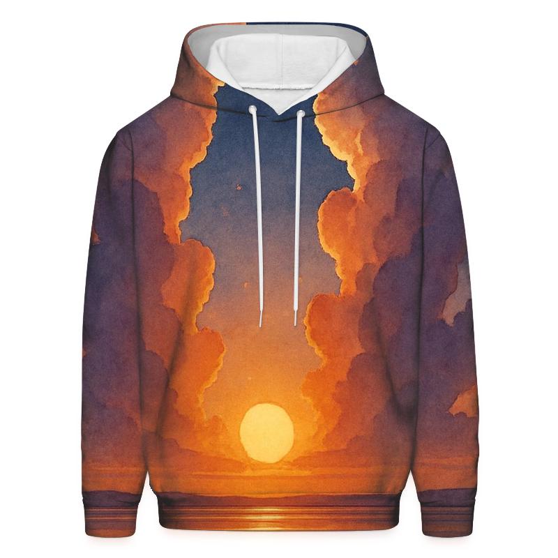 Cathedral Clouds At Golden Fade printed hoodies