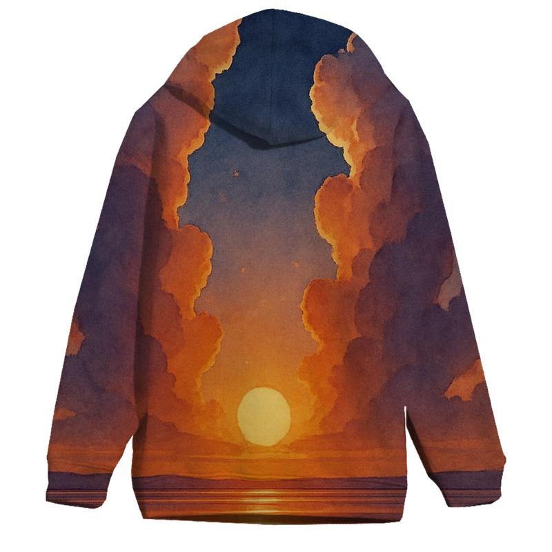 Cathedral Clouds At Golden Fade printed hoodies
