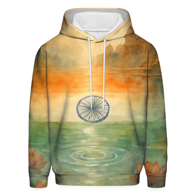 Monsoon Mirror Flag India graphic hoodies
