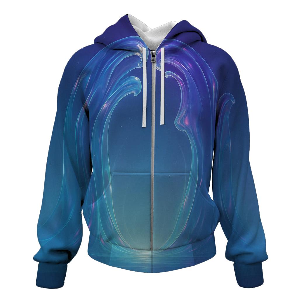 Prismatic Tide Cathedral printed hoodies