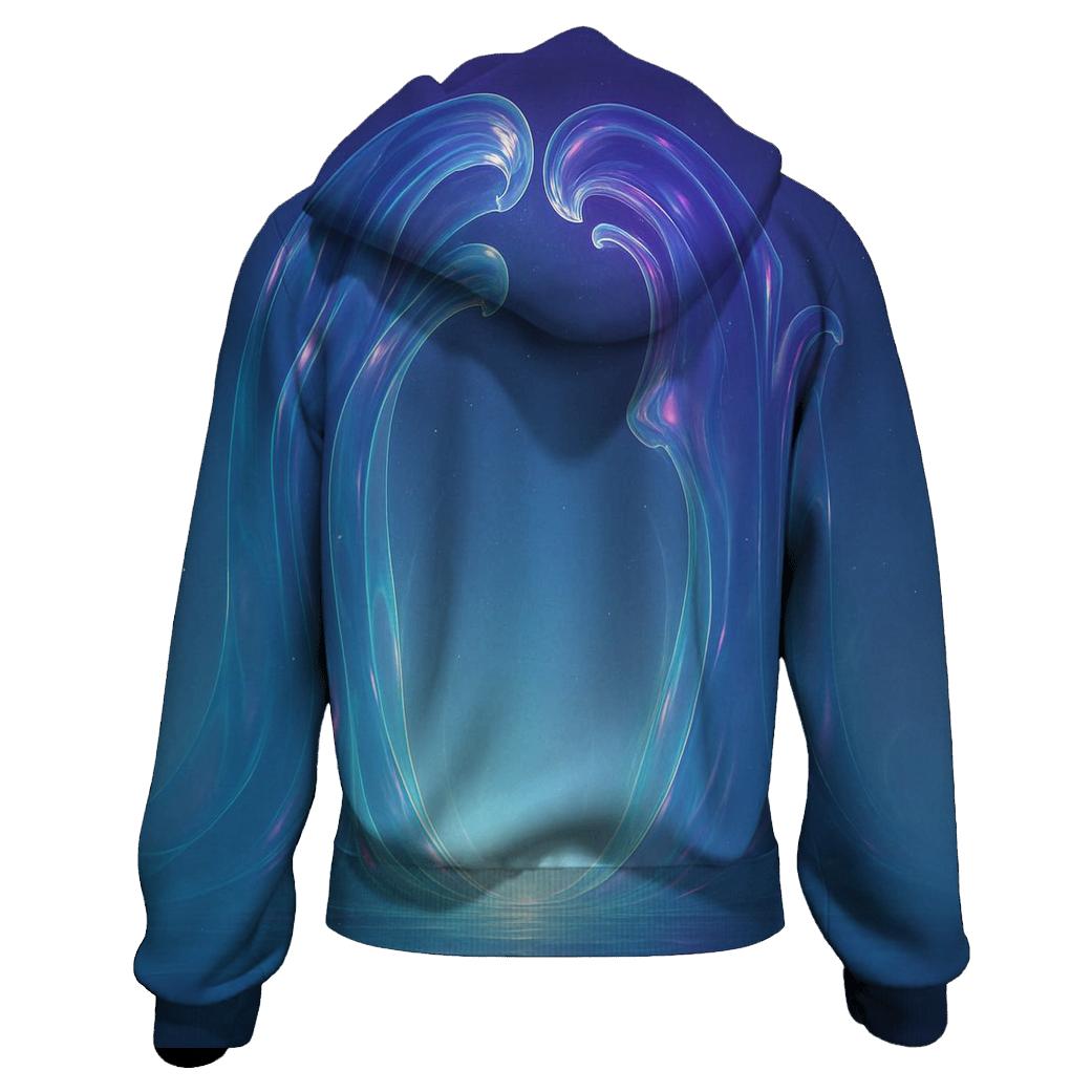 Prismatic Tide Cathedral printed hoodies