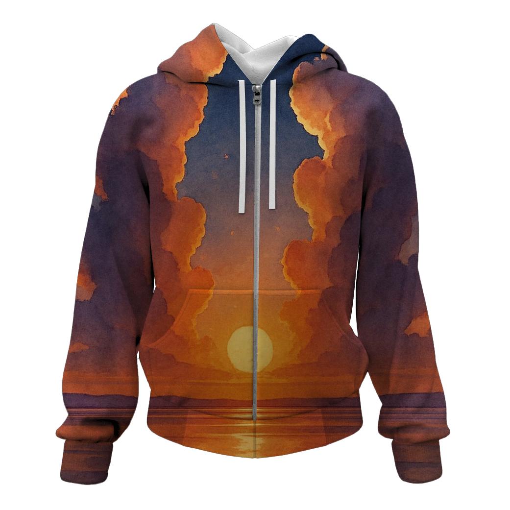 Cathedral Clouds At Golden Fade graphic hoodies