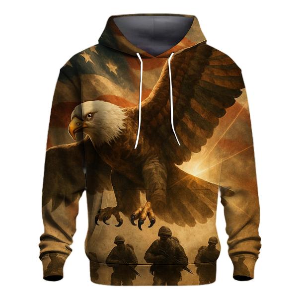 Eagle Over The Storm Line Standard printed hoodies
