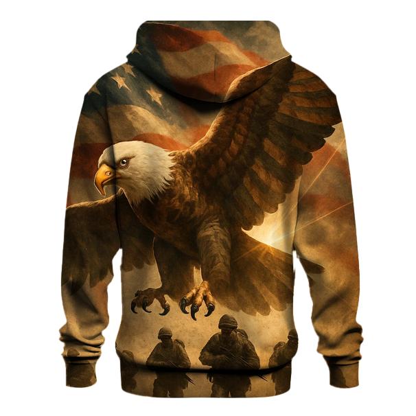 Eagle Over The Storm Line Standard printed hoodies
