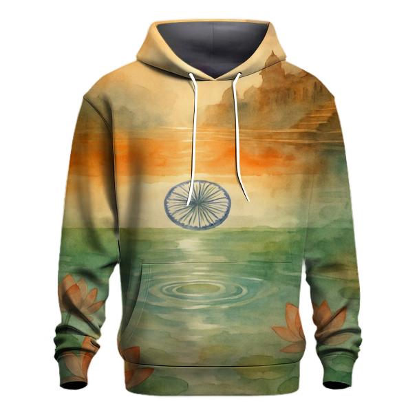 Monsoon Mirror Flag India printed hoodies