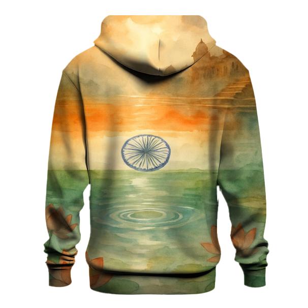 Monsoon Mirror Flag India printed hoodies