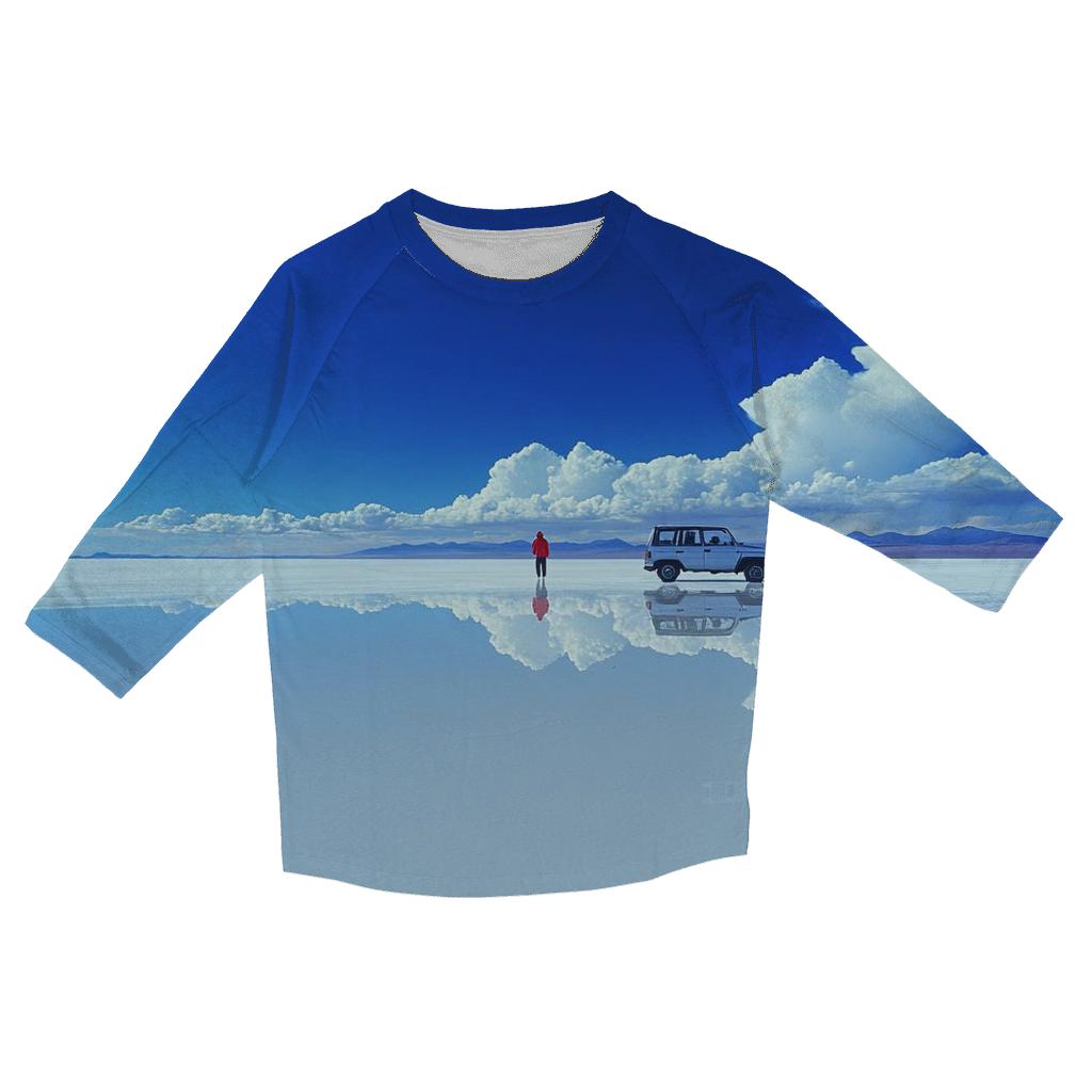 Salar De Uyuni designer 3/4 sleeve blouses