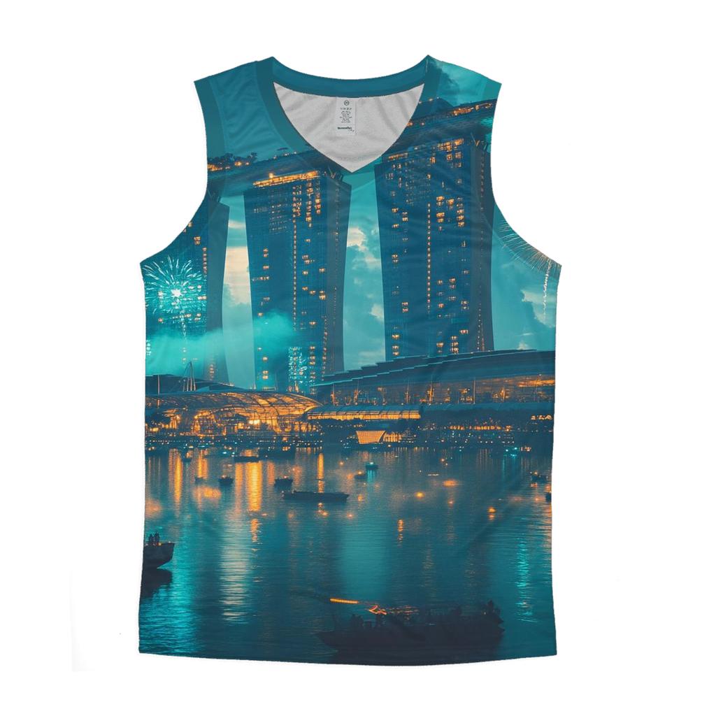 Marina Bay Sands stylish racerback tanks