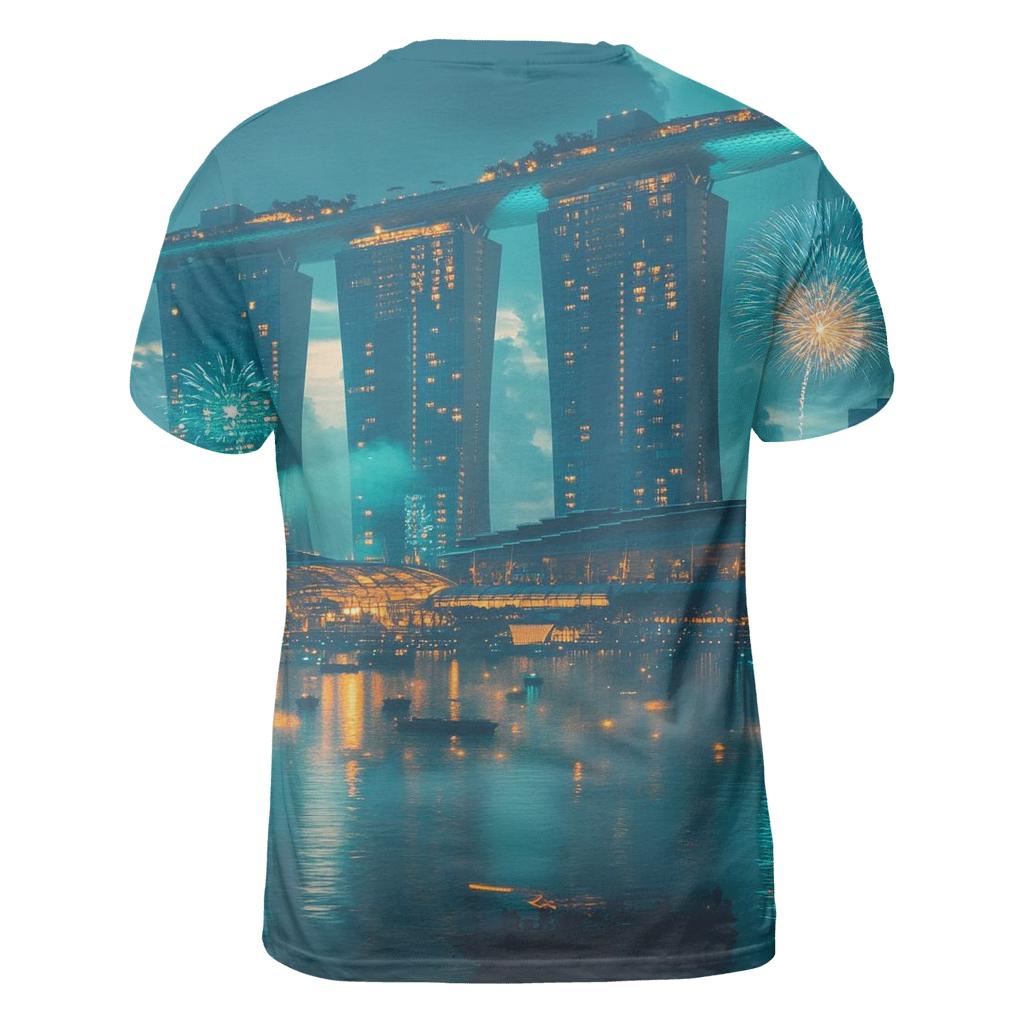 Marina Bay Sands unique graphic print tees