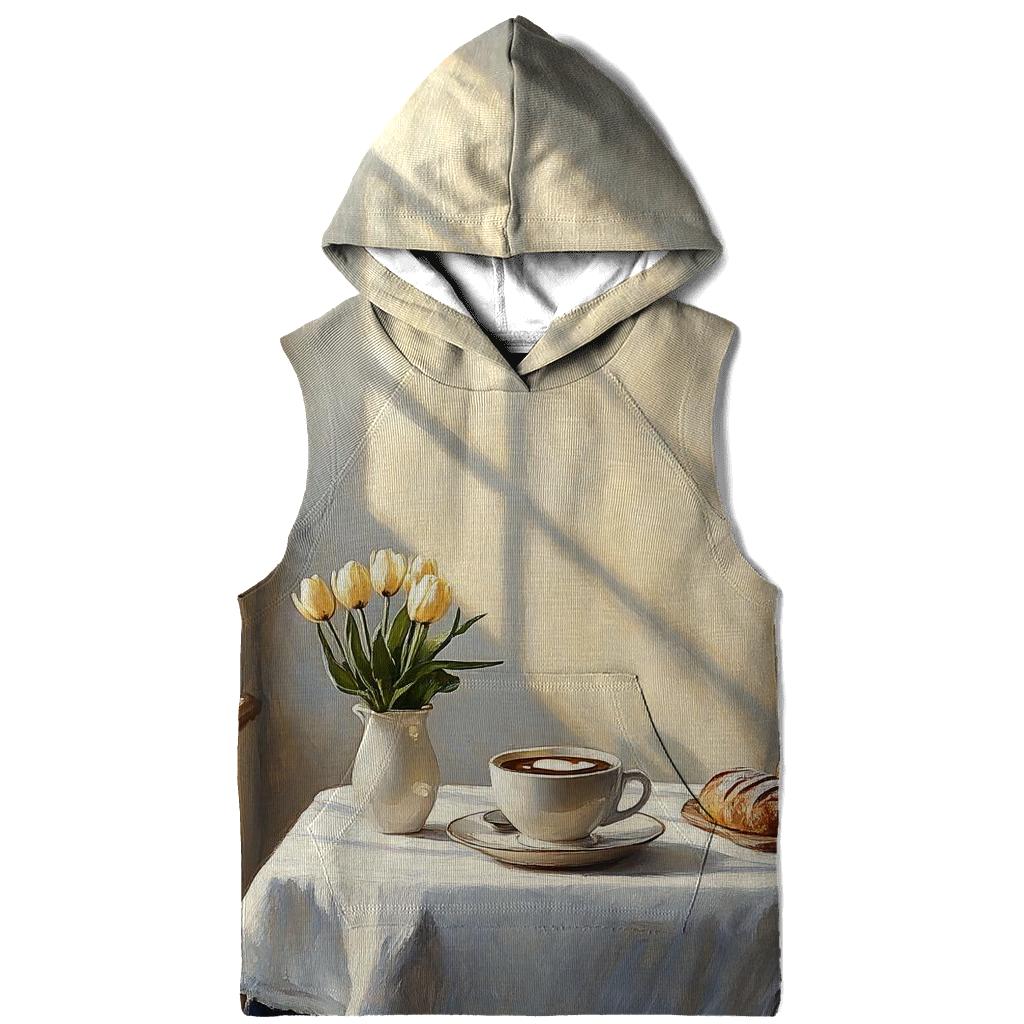 Johannes Vermeer Inspired Cafe Morning Light printed hoodies
