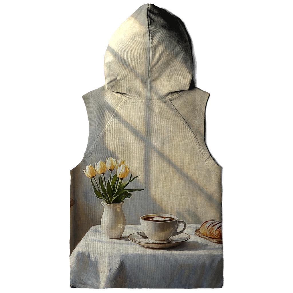 Johannes Vermeer Inspired Cafe Morning Light printed hoodies