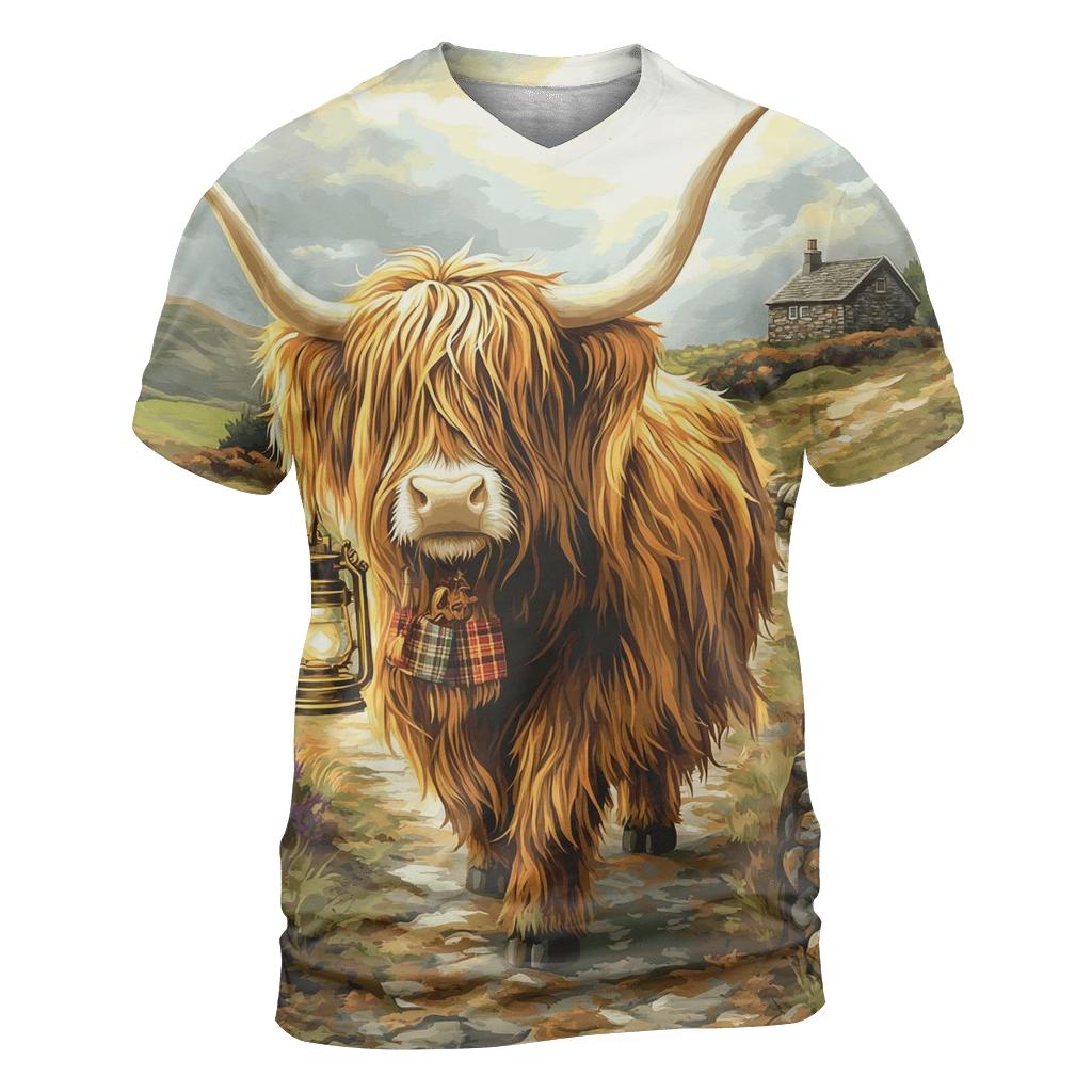 Highland Cow Lantern Keeper personalized full print shirts