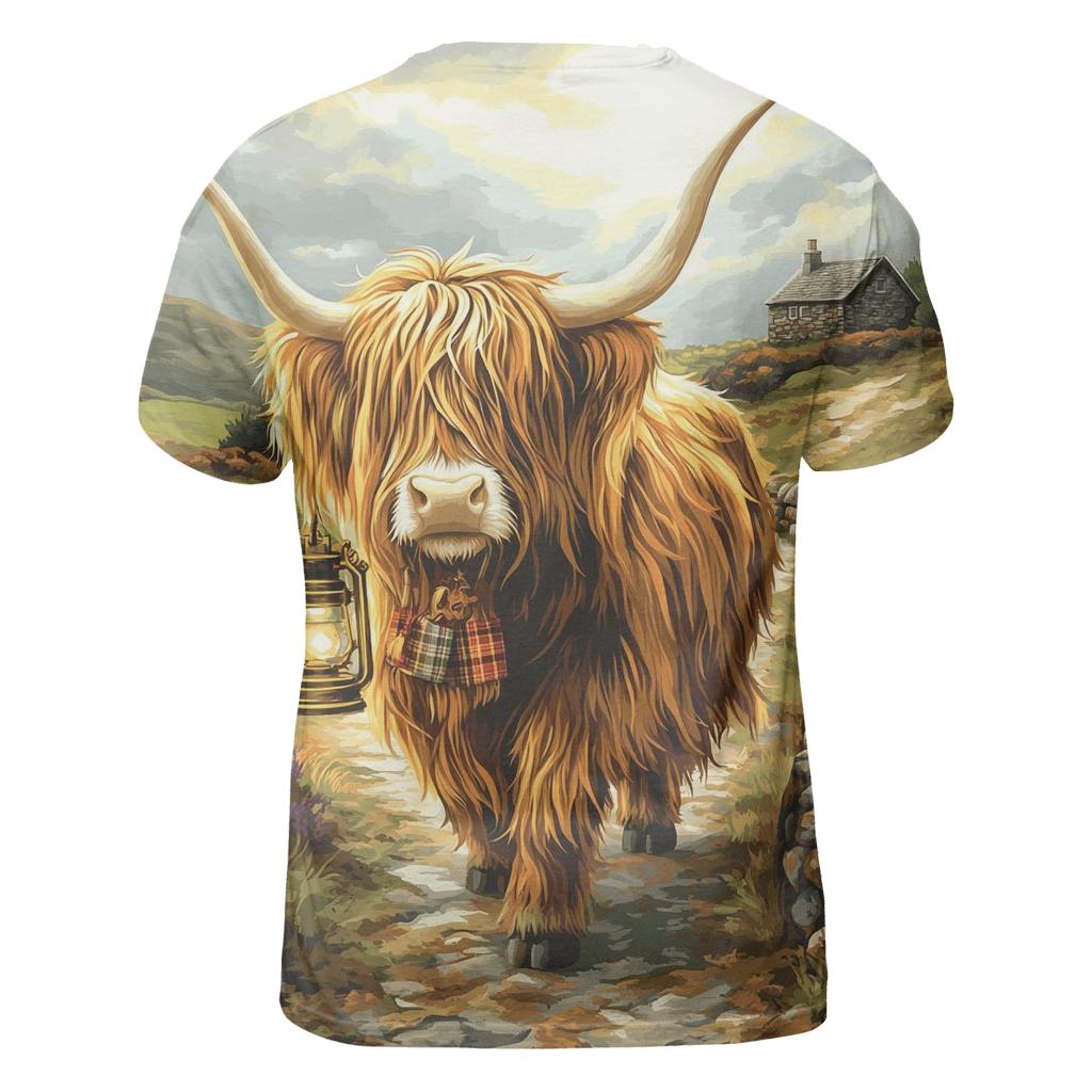 Highland Cow Lantern Keeper personalized full print shirts