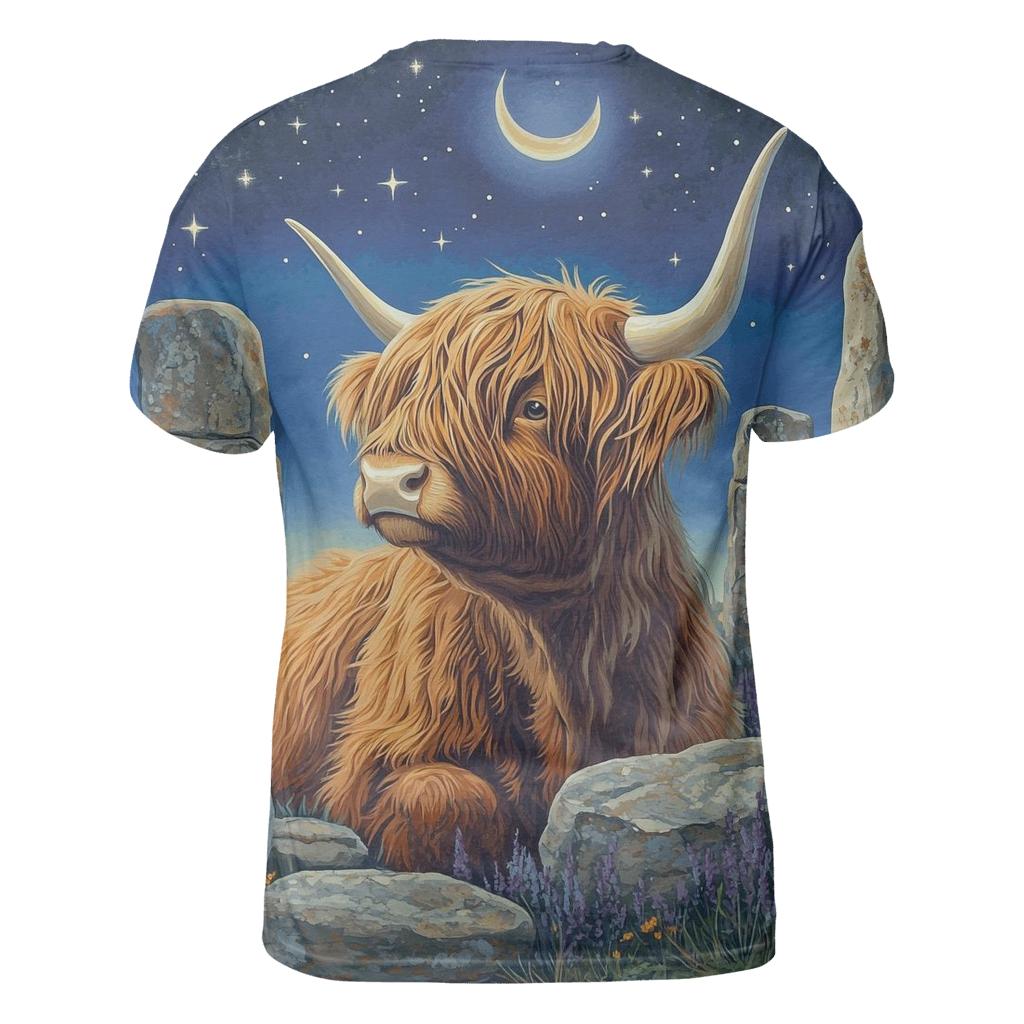 Highland Cow Stargazer By Standing Stones custom all-over print shirts
