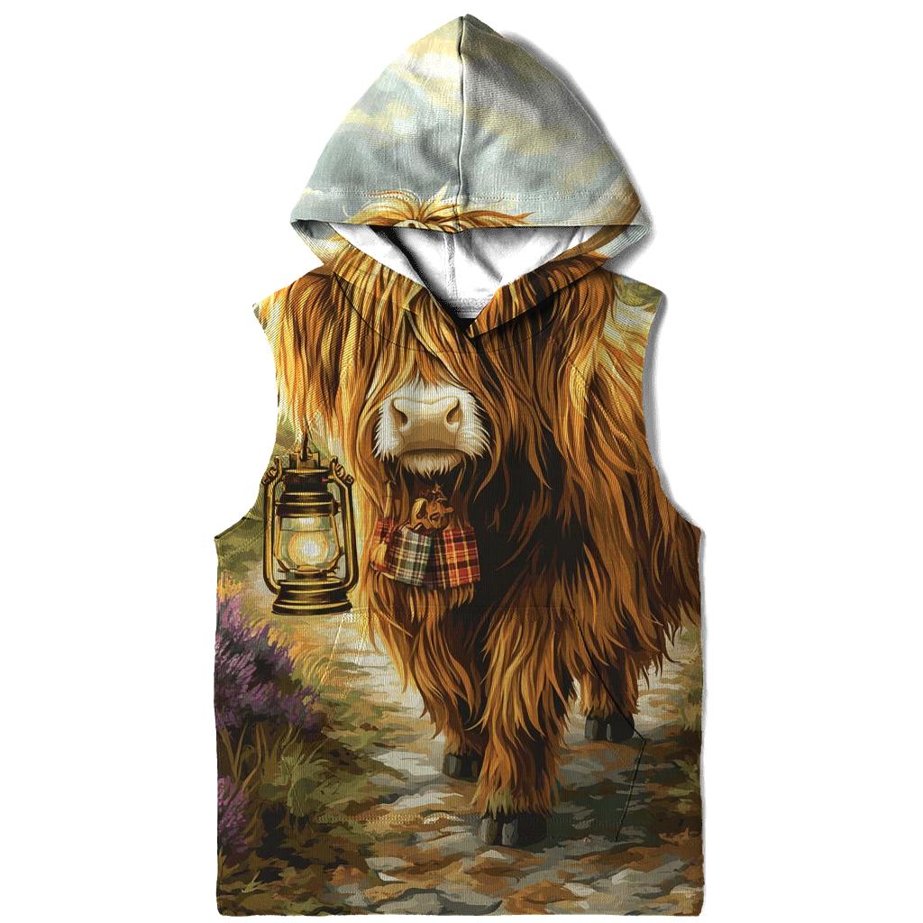 Highland Cow Lantern Keeper pullover hoodies