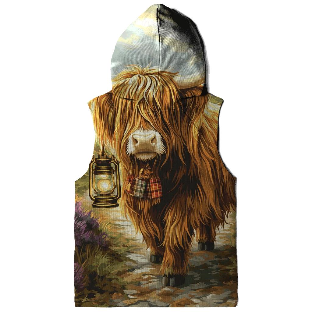 Highland Cow Lantern Keeper pullover hoodies