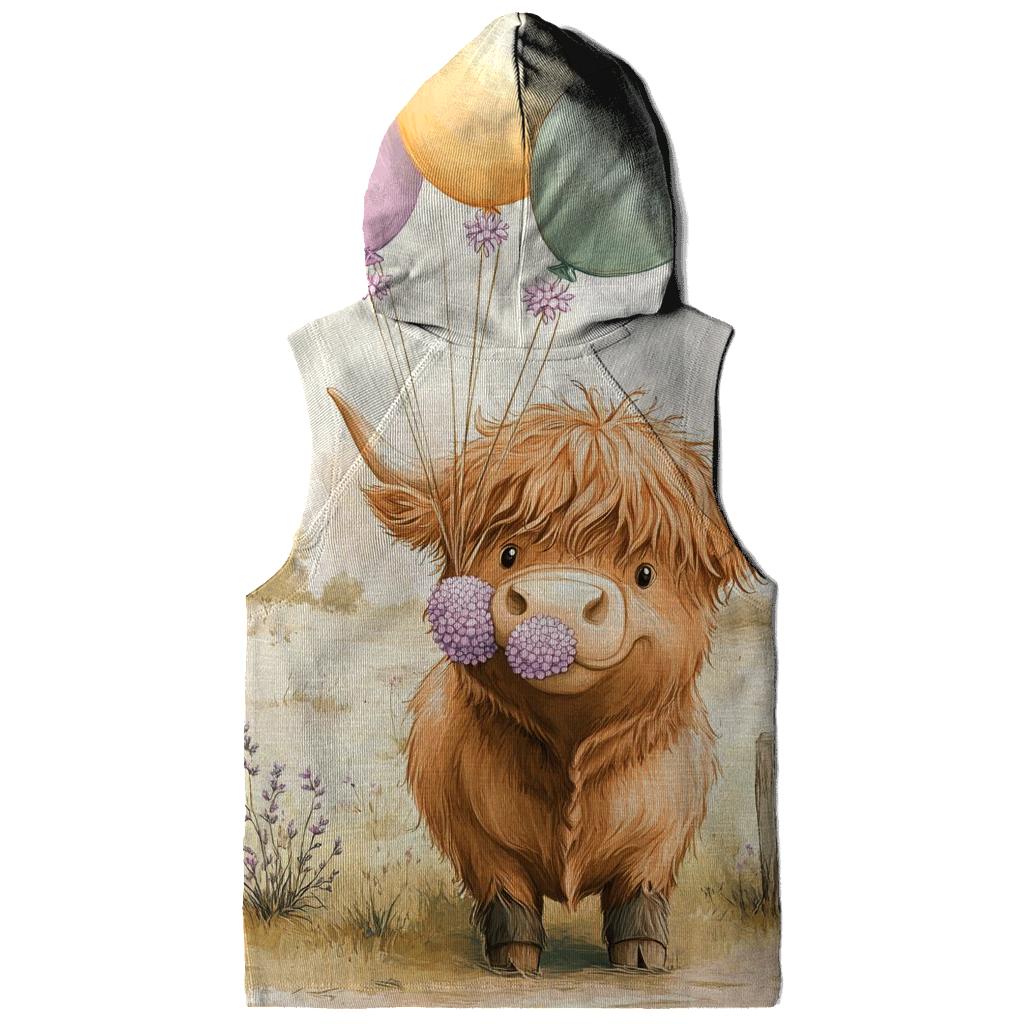 Highland Cow With Heather Balloon Bundle designer hoodies