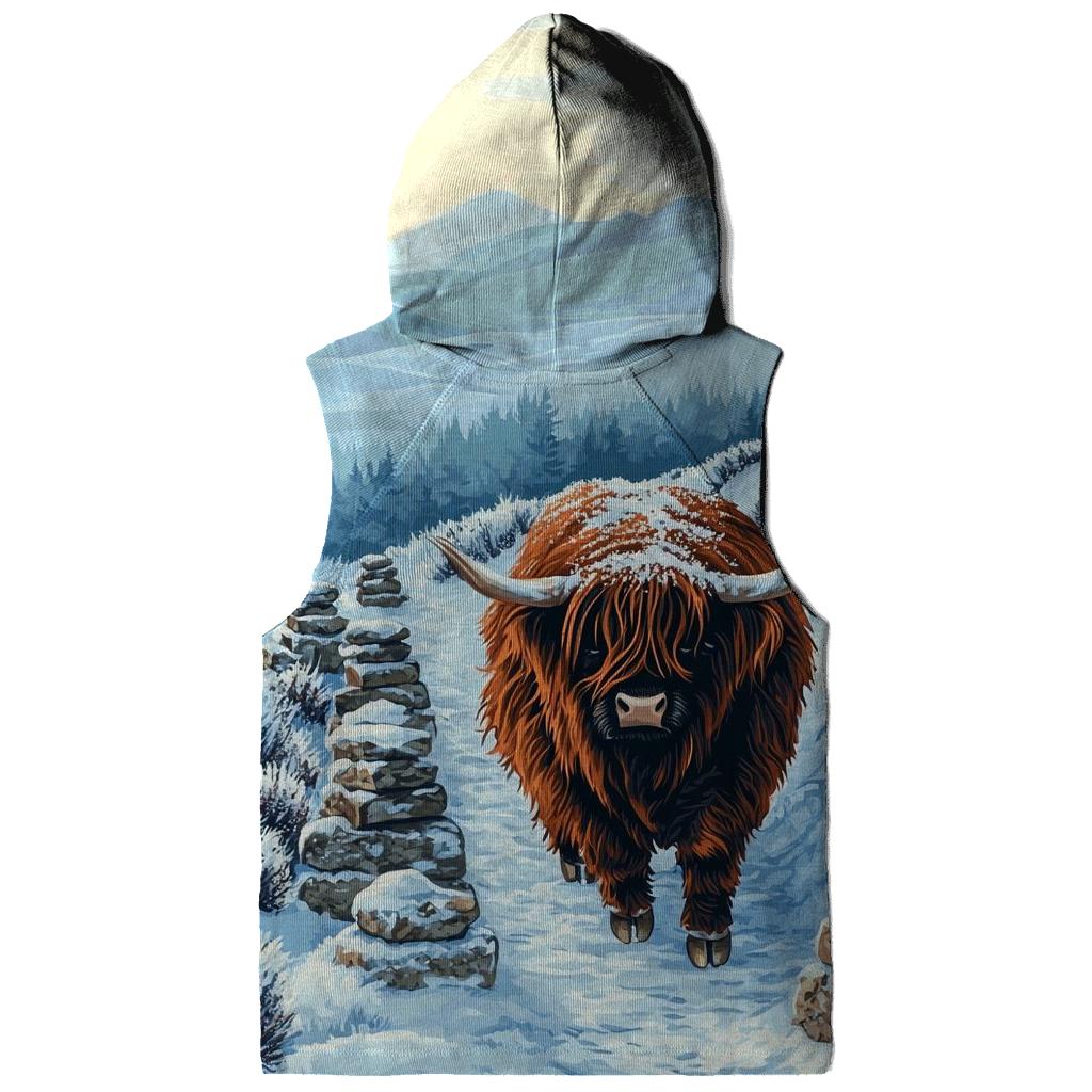 Highland Cow Snowy Cairn Trail hoodie trends