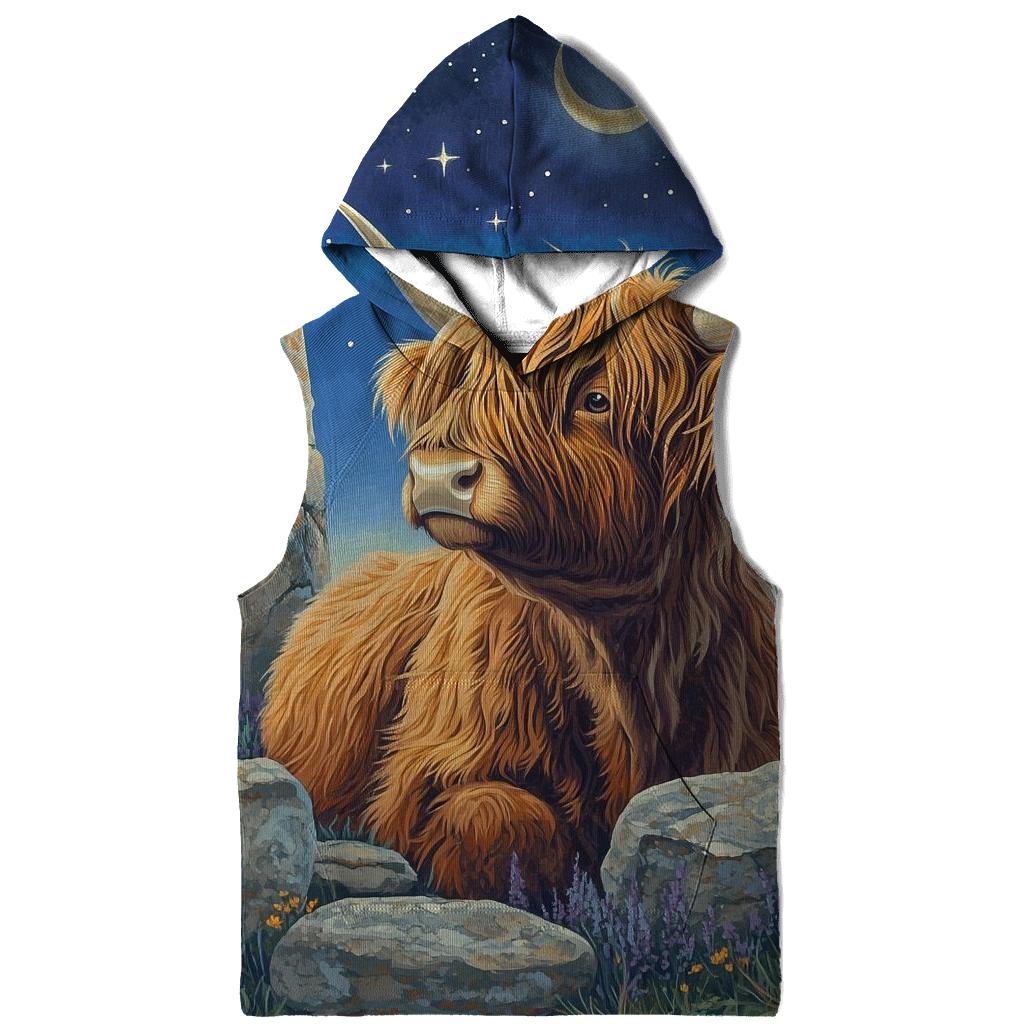 Highland Cow Stargazer By Standing Stones hoodies fashion
