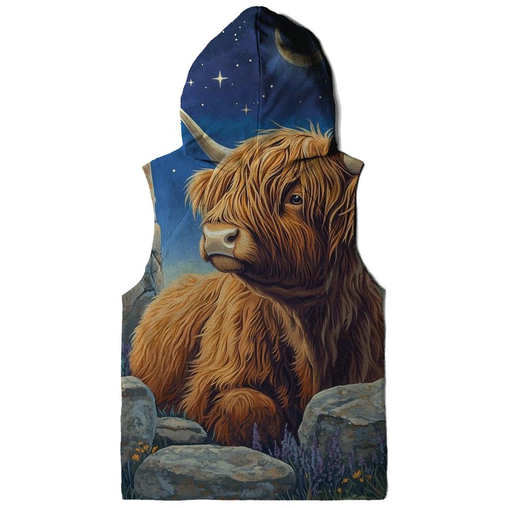 Highland Cow Stargazer By Standing Stones hoodies fashion