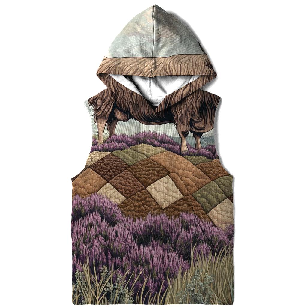 Highland Cow On The Heather Quilt Hill hoodies fashion