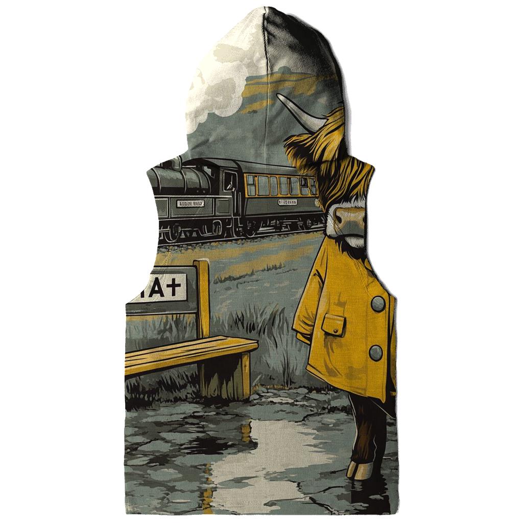 Highland Cow Raincoat By Railway Halt zip-up hoodies