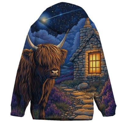 Midnight Bothy Highland Cow Guardian hoodie styles