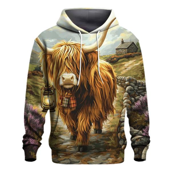 Highland Cow Lantern Keeper hoodie designs