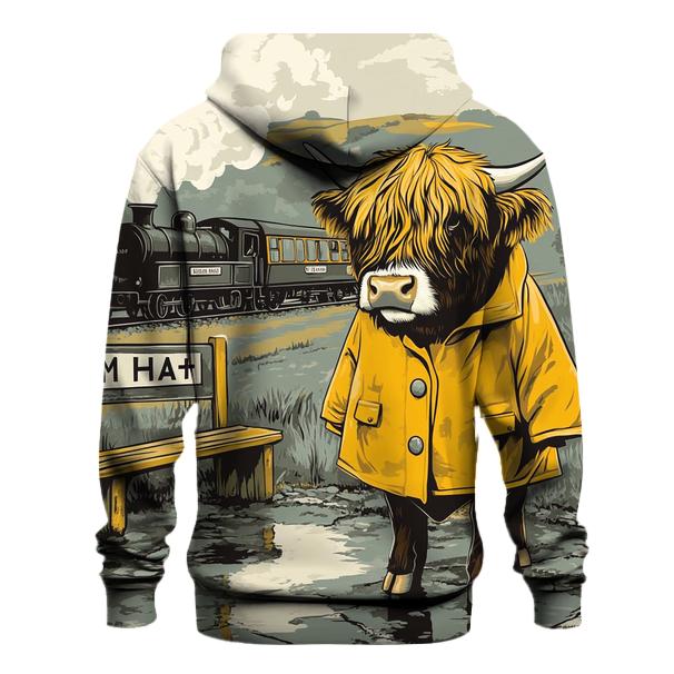 Highland Cow Raincoat By Railway Halt hoodie styles